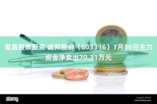 宜昌股票配资 诚邦股份（603316）7月30日主力资金净卖出70.31万元